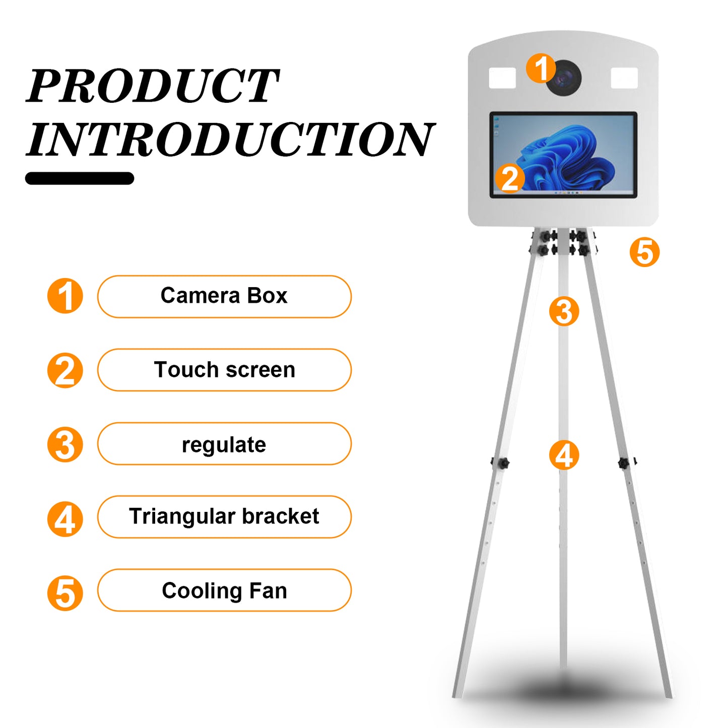 Magic Mirror Photo Booth 15.6 Inch with RGB Light DSLR Photobooth Machine Selfie Portable Touch Screen with Flight Case for Wedding Party Events