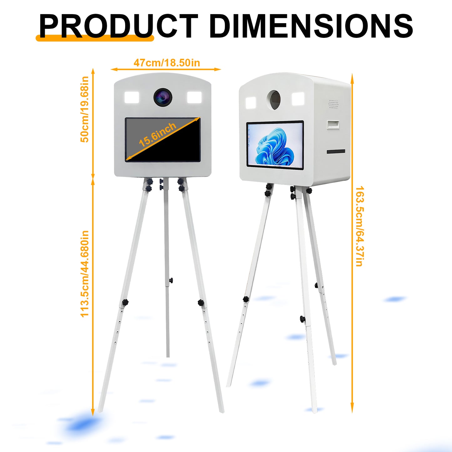 15.6 Inch Touch Screen Portable Magic Mirror Photo Booth Machine Selfie Photobooth Machine for Parties Wedding Party Events