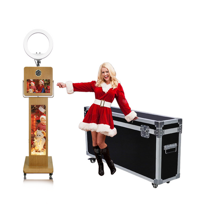 Portable15.6inch Touch Screen DSLR Mirror Photo Booth Selfie Machine with 29inch LCD Display Photo Booth Machine for Birthday Party Events