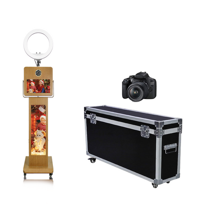 Portable15.6inch Touch Screen DSLR Mirror Photo Booth Selfie Machine with 29inch LCD Display Photo Booth Machine for Birthday Party Events