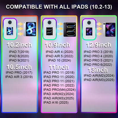 New Portable iPad Photo Booth Machine With RGB Led Light for 10.2/11/12.9 inch iPad Selfie Photobooth Machine for Party Wedding