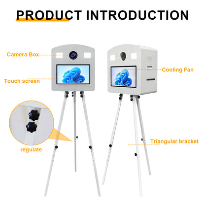 15.6 Inch Touch Screen Portable Magic Mirror Photo Booth Machine Selfie Photobooth Machine for Parties Wedding Party Events