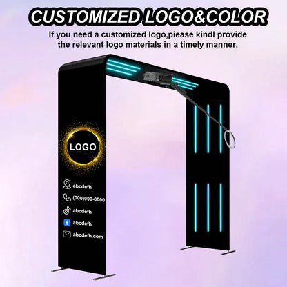 Wholesale Sky 360 Overhead Photo Booth with LED Tube and  Remote Control ,Free Logo,for Party Wedding Rental Event