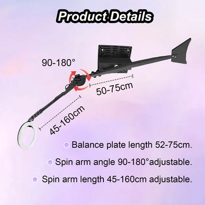 Wholesale Sky 360 Overhead Photo Booth with LED Tube and  Remote Control ,Free Logo,for Party Wedding Rental Event